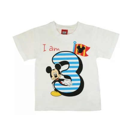Disney Mickey szülinapos póló 3 éves 