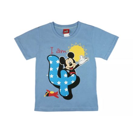 Disney Mickey szülinapos póló 4 éves 