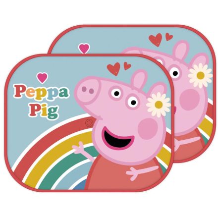 Peppa malac Rainbow napellenző ablakra 2 db-os