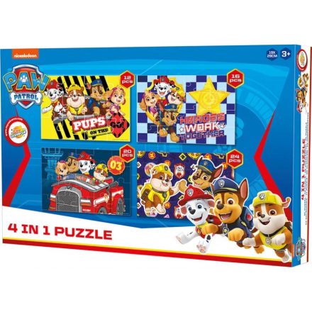 Mancs Őrjárat Pups puzzle 4 az 1-ben