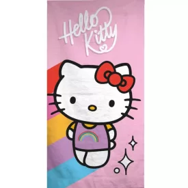   Hello Kitty Rainbow fürdőlepedő, strand törölköző 70*140cm (Fast Dry)