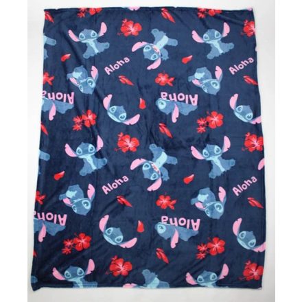 Disney Lilo és Stitch, A csillagkutya Aloha flanel takaró 110x150cm