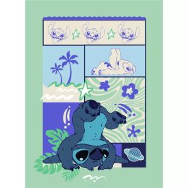   Disney Lilo és Stitch, A csillagkutya Ocean Breeze flanel takaró 110x150cm