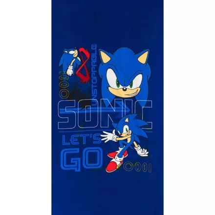 Sonic a sündisznó Go Blur fürdőlepedő, strand törölköző 70x140cm (Fast Dry)