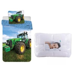 Traktor ágynemű szett ovis 100x135cm, 40x60 cm 