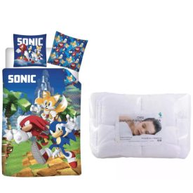   Sonic a sündisznó ágynemű szett ovis 100x135cm, 40x60 cm 
