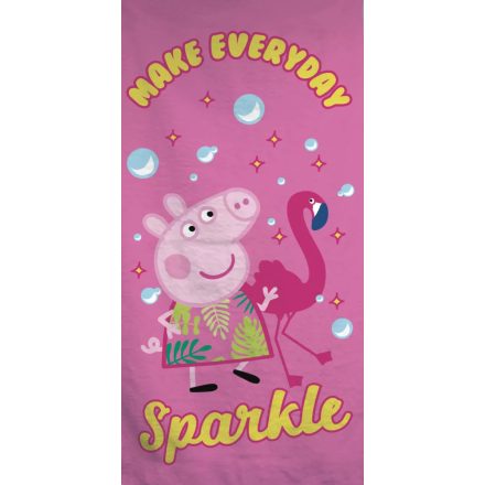 Peppa malac Sparkle fürdőlepedő, strand törölköző 70x140cm