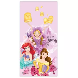   Disney Hercegnők My Story fürdőlepedő, strand törölköző 60x120cm