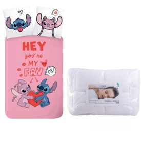   Disney Lilo és Stitch, A csillagkutya Hey ágynemű szett ovis 100x135cm, 40x60cm