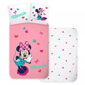   Disney Minnie Whisper gyerek, ovis ágyneműhuzat 100×135 cm, 40×60 cm