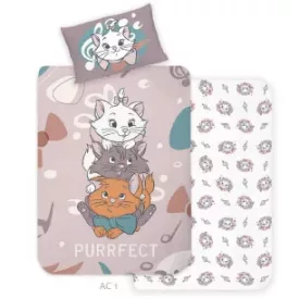   Disney Marie Purrfect gyerek, ovis ágyneműhuzat 100×135 cm, 40×60 cm