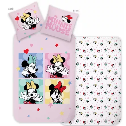 Disney Minnie Love & Laughter ágyneműhuzat 140×200cm, 70×90 cm