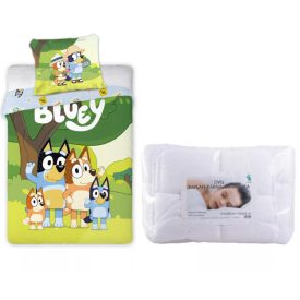   Bluey Family Snuggle ágynemű szett ovis 100x135cm, 40x60 cm 