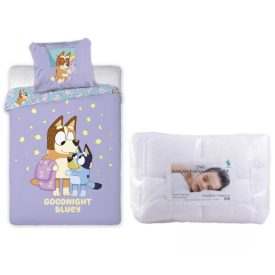 Bluey Goodnight ágynemű szett ovis 100x135cm, 40x60 cm 