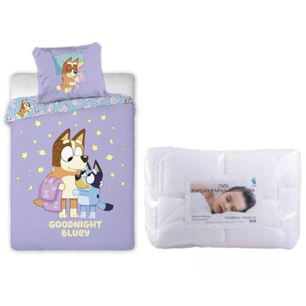 Bluey Goodnight ágynemű szett ovis 100x135cm, 40x60 cm 