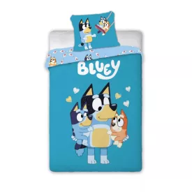   Bluey Loving Moments gyerek, ovis ágyneműhuzat 100×135cm, 40×60 cm