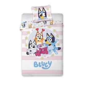   Bluey Joyful gyerek, ovis ágyneműhuzat 100×135cm, 40×60 cm