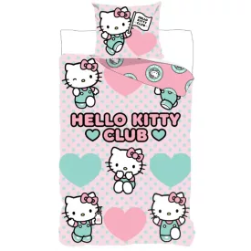 Hello Kitty Club ágyneműhuzat 140×200cm, 70×90 cm