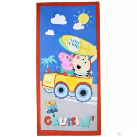 Peppa malac Catch a Wave fürdőlepedő, strand törölköző 70x140cm