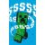 Minecraft Hissing Creeper kéztörlő arctörlő, törölköző 30x50cm