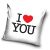 I love you White párnahuzat 40x40 cm