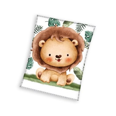 Oroszlán Giggles coral fleece polár takaró 110x140cm