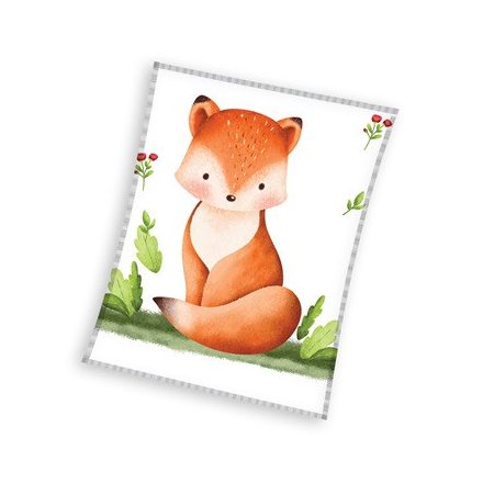 Róka Rusty coral fleece polár takaró 110x140cm