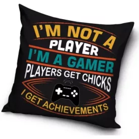 Gamer Achievements párna, díszpárna 40 x 40 cm
