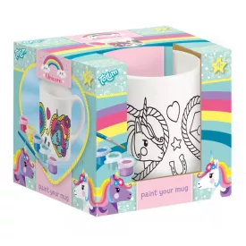   Unikornis Heart festhető porcelán bögre 235 ml Díszdobozban