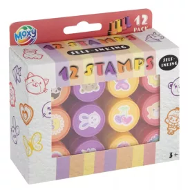Állatos Pink nyomda szett 12 db-os