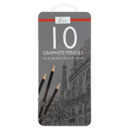Nassau többféle keménységű grafitceruza szett 10 db-os