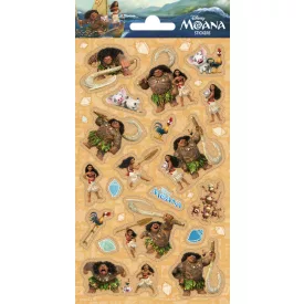 Disney Vaiana Ready csillámos matrica