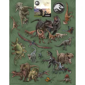 Jurassic World Attack matrica
