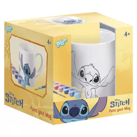 Disney Lilo és Stitch, A csillagkutya Alien festhető porcelán bögre 235 ml Díszdobozban