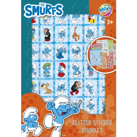 Hupikék törpikék Happy csillámos matricás album 8 ív
