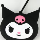 Hello Kitty Black Kuromi táska, oldaltáska pénztárcával 27 cm