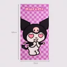 Hello Kitty Kuromi Heart fürdőlepedő, strand törölköző 70x140cm (Fast Dry)