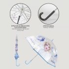 Disney Jégvarázs Ice Queen gyerek átlátszó esernyő Ø71 cm