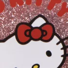Hello Kitty Pink csillámos hajkefe 13 cm
