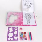 Gabi babaháza Funny színezhető füzet szett sablonnal