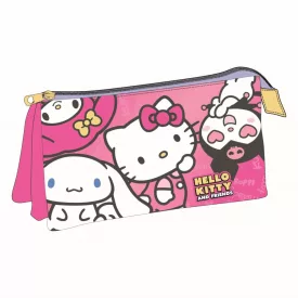 Hello Kitty Kawaii Cuties 3 rekeszes tolltartó 23 cm