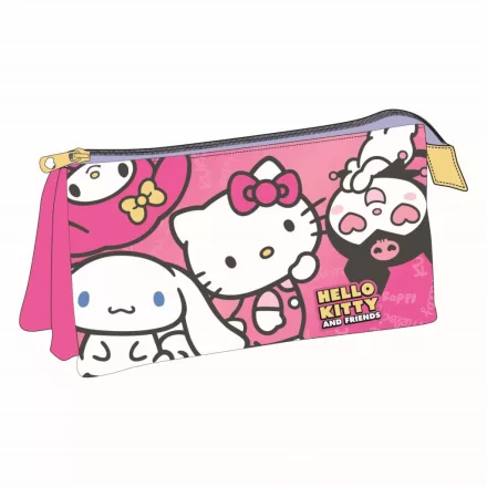 Hello Kitty Kawaii Cuties 3 rekeszes tolltartó 23 cm