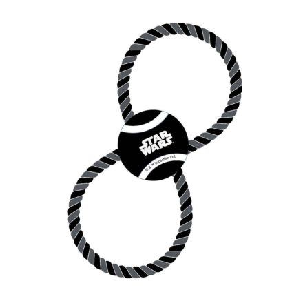 Star Wars Black teniszlabda és kötél kutyajáték