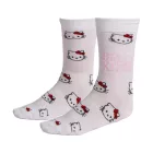 Hello Kitty White felnőtt hosszú szárú zokni 36/43