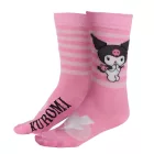 Hello Kitty Kuromi Pink felnőtt hosszú szárú zokni 36/43