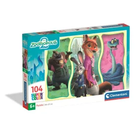 Zootropolis City Challenge 104 db-os puzzle Clementoni