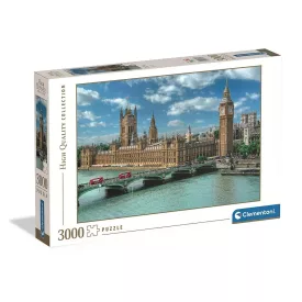  London Across the River 1000 db-os panoráma Compact puzzle Clementoni