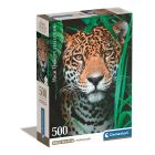 Állatos Jaguar 500 db-os puzzle Compact Clementoni