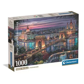   Budapest Lights of the Danube 1000 db-os Compact puzzle Clementoni