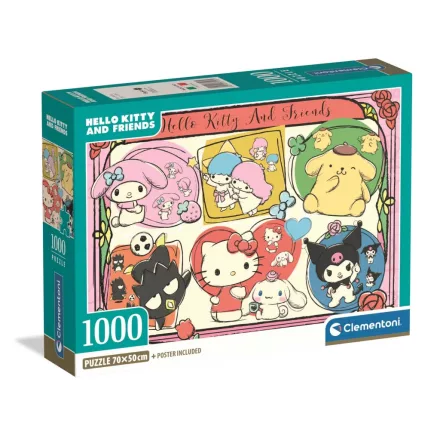Hello Kitty Forever Friends 1000 db-os Compact puzzle Clementoni